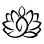 Wallity Lotus - M114 Escultura de Pared de Metal Negra